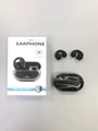 Black T7500 air conduction earphones with charging case and box in 5.3 BT version - Color Box / Black
