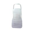 Vestito aderente all'americana sexy con sfumatura viola e bianco e tessuto arricciato - S / Sfumatura Bianco Viola