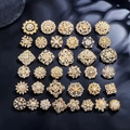 New 30Pcs Gold Brooch Set