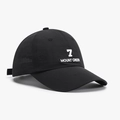 Casquette de baseball noire à séchage rapide avec broderie 7 Mount Green et aération - Noir