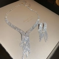 4# V-Form Quaste - Silber (2-teiliges Set)