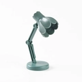 Mini lampe de bureau LED pliable verte avec abat-jour pétale et bras ajustable - 09B-Vert