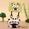 Cute panda couple resin keychain with magnetic hug design for backpacks or gifts - Hugging Panda / SKU Price for One Pair