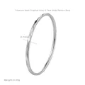 Minimalist 0.7mm thin titanium steel ring with textured hammered finish in silver color - Steel Silver Pattern