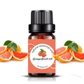 10ml bottle of grapefruit essential oil with fresh fruit slices and a dropper cap - 10ml / Grapefruit