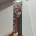 Christmas themed paper straw set with festive patterns in transparent plastic bag packaging - Christmas Cartoon Straws (Cards Unassembled)