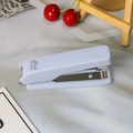 Pastel blue Morandi desktop stapler with matte finish and durable metal mechanism - Blue