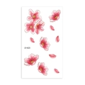 Temporary cherry blossom tattoo sticker featuring pink flower petals in style LY-423 - Aesthetic Cherry Blossom Illustration Style (LY423)