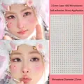 Autocollants de visage papillon laser arc-en-ciel strass maquillage adhésifs 2.5mm - Strass Iridescents de 2,5 mm