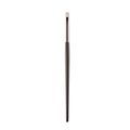 Single black eye makeup brush with silver ferrule and soft cream bristles - Medium Eyeshadow Brush (White Pony Hair)