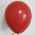 Glossy burgundy macaron latex balloon in teardrop shape for birthday party decoration - Special Price Drop - 10-inch Medium Balloons (22 Pieces) In Ruby Red - A Must-have Choice