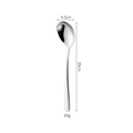 Polished 304 stainless steel dinner spoon 20cm long with 4.5cm wide head and 65g weight - Elegant Salad Spoon