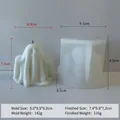 Molde de silicona de fantasma y vela blanca terminada para decoración de Halloween - Molde Fantasma J-0672