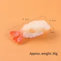 Modèle de sushi crevette réaliste avec texture de riz détaillée et longueur de 9,2 cm - Sushi de Crevette Douce