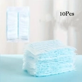Pack of 10 disposable light blue electrostatic dusters for efficient home cleaning - Green-White Single-Sided Refills (10Pcs)