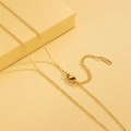Detail of gold 925 sterling silver chain with lobster clasp and extension links - O-link Chain (40+5cm) / Gold