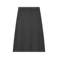 Gonna corta in maglia grigio antracite da donna con taglio ad A stile minimalista - S / Skirts