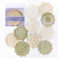 Delicate lace hollow decorative papers in mandala patterns for journaling scrapbooks - Waltz Flower Cylinder