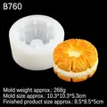 Silicone mold for egg toast ice cream cake with high detail finish for soap making - 1# Translucent B760