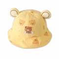 Cute yellow baby sun hat with 3D bear ears and cartoon prints for infants - 8 Months-3 Years (46-50cm) / 23 Yellow (Full Print Bear)