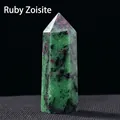 Natural Ruby in Zoisite hexagonal crystal pillar wand stone for desktop decoration - Ruby Zoisite / Single Point 4-5cm