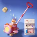 Pink giraffe bubble walker toy with USB charging cable and accessory kit set - Red Space Giraffe Walker [Rechargeable] Lights Music