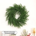 PE Soft Glue Christmas Wreath 40CM (30 Tips)