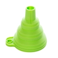 Imbuto pieghevole in silicone verde con foro per appendere per conservare l'olio - Verde