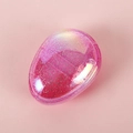 Pink glitter star egg hair brush for detangling and scalp massage - Colorful Starry Pink (Glitter)