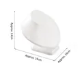 White PU leather necklace bust display stand for jewelry storage, 14cm height size - Bust Necklace Display Stand (White)