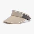 Outdoor running visor in khaki and dark grey with UPF50 sun protection and soft brim - Khaki