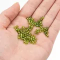 Bright green transparent 2-4mm glass seed beads for DIY handmade jewelry crafts - 4mm / 15g / Light Green