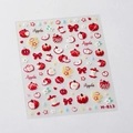 Adesivi per nail art con mela rossa e fiocco M-813 con finitura opaca per manicure - Stile Mela Rossa M-813 (M-813) / Tipo Colla Gelatina