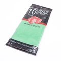 Pack of 10 light green glitter tissue papers for Christmas gift wrapping 20x26 inch - Glitter Green