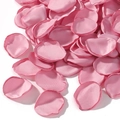 Pink silk artificial rose petals with curled burnt edges for wedding party decorations - Pink Textured (16)
