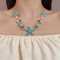 Blue Starfish Necklace