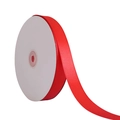 Roll of premium red satin polyester ribbon for gift wrapping and cake decoration - Red