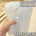 Transparent minimalist storage bag with a white hanging loop for easy organization - 23*14cm / Clear