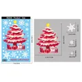 Stickers électrostatiques sapin et bonhomme de neige avec dimensions détaillées - Style BQ546