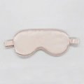 Satin sleep eye mask in champagne gold with elastic strap for light blocking - Light Pink 23#