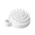 Spazzola per massaggio del cuoio capelluto in silicone bianco con setole morbide - Confezione sfusa / Bianco