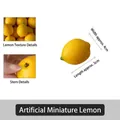 Artificial miniature yellow lemon model with realistic skin texture for home decor - Pocket Lemon