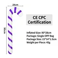 Inflatable 90cm candy cane Christmas decoration with white and purple stripes - Candy Cane / Purple White