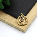 18K gold plated eye pendant with colorful micro-set zircons for DIY jewelry making - Evil Eye Retro Micro-set Style