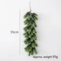 Green 55cm artificial PE pine needle garland for DIY Christmas door decoration - 55CM Short Pine Needle Style (N8166Z)