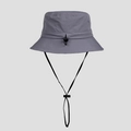 Detalle de gorro de sol gris con cordón ajustable resistente al viento y hebilla trasera - M(56-58cm) / gris oscuro