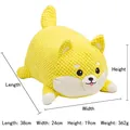 Peluche per cani Shiba Inu lavorato a maglia giallo, taglia grande, 38 cm - Corgi Giallo con Squeak Grande L