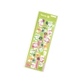 Detailed tennis themed cartoon stickers featuring cute dogs and green decorative motifs - Tennis Ball