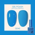 Vibrant cobalt blue gel nail polish G045 in glossy and matte finish 7.5ml bottle - Royal Blue (045)