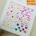 Colorful pearl and heart-shaped stickers for fairy eye makeup and DIY crafts decoration - BJA-306 (Colorful Pearl Rhinestone)